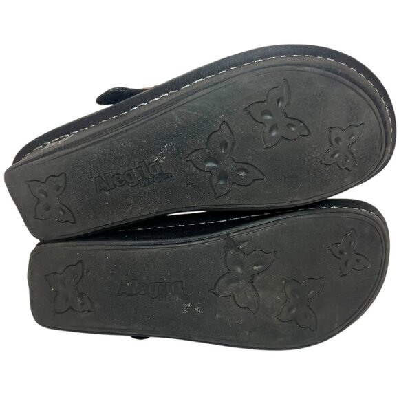 ALEGRIA Paloma Pewter Charmer Mary Jane 39 8.5 9 Iridescent Snakeskin Clogs Nurs - Picture 8 of 9